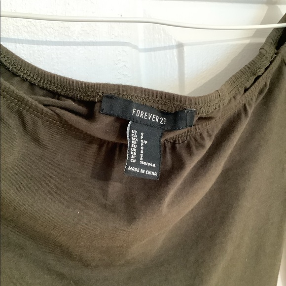 Forever 21 seaweed green bodycon dress size S - Picture 3 of 3